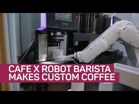 Cafe X robot barista makes custom coffee - UCOmcA3f_RrH6b9NmcNa4tdg