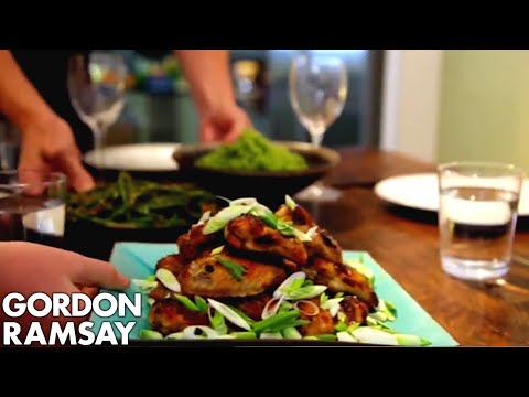 Spicy Chicken Wings, Thai Green Curry Rice & Green Beans with Chilli Peanut Dressing | Gordon Ramsay - UCIEv3lZ_tNXHzL3ox-_uUGQ