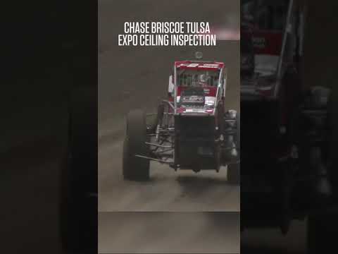 🧐 Chase Briscoe Tulsa Expo Center Ceiling Inspection #ChiliBowl - dirt track racing video image