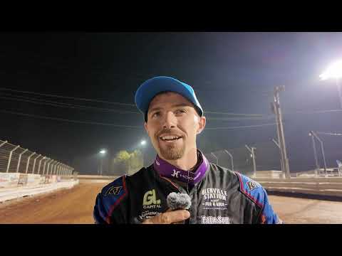 Chase Dietz discusses his victory Friday night in the National Open prelim at Williams Grove - dirt track racing video image