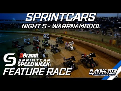 Sprintcars | Brandt Speedweek - Warrnambool - 1st Jan 2025 | Clay-Per-View - dirt track racing video image