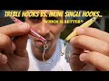 Which Fishing Hooks Are Better for Lures TREBLE HOOKS OR SINGLE HOOKS.720p