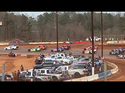 3/6/2022 Mid-East Street Stock Cherokee Speedway - dirt track racing video image