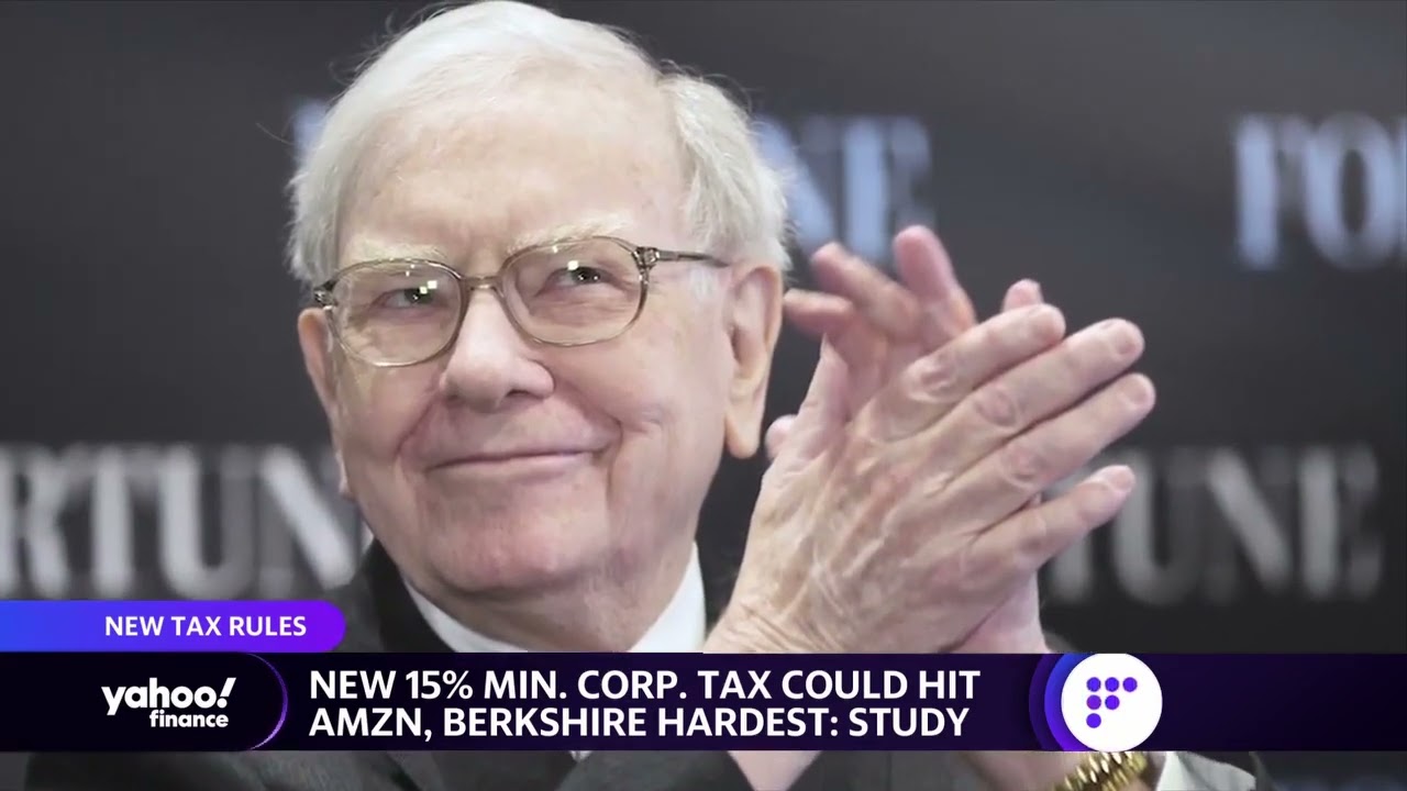 15% corporate tax could hit Berkshire Hathaway, Amazon and other large corporations hard: Study