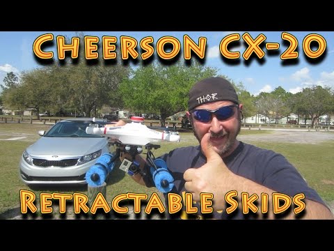 Cheerson CX-20 Retractable Landing Skids Flight test - UC18kdQSMwpr81ZYR-QRNiDg