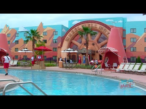 Cars wing and pool at Disney's Art of Animation Resort in Walt Disney World - UCYdNtGaJkrtn04tmsmRrWlw