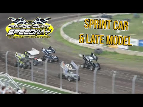 RaceSaver Sprint &amp; Late Model | Crawford County Speedway | 6-16-2023 - dirt track racing video image