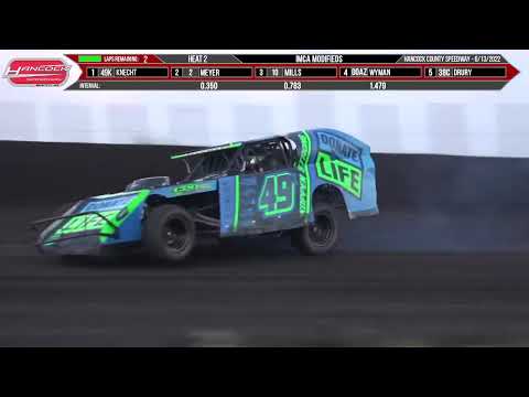 Hobby Stock &amp; Modified | Hancock County Speedway | 6-13-2022 - dirt track racing video image