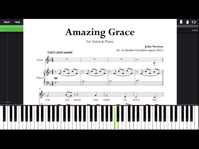 Amazing Grace: The Best Piano Sheet Music for Blues Lovers