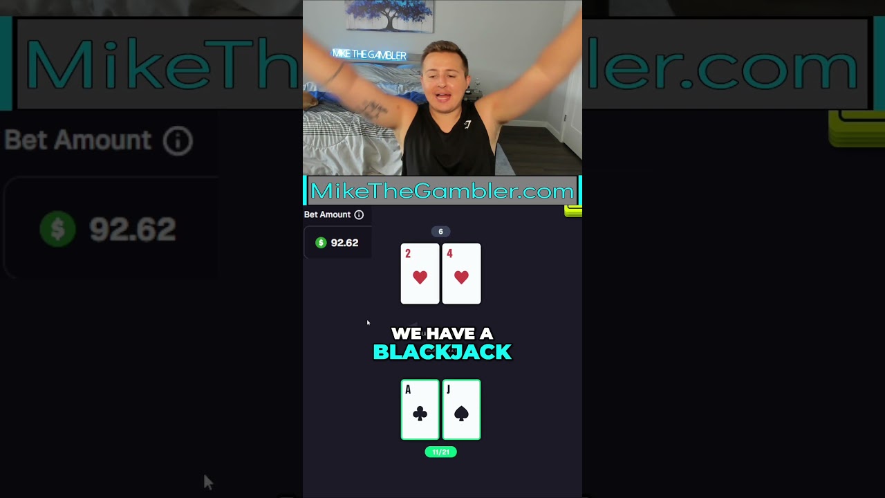 Day 3 Blackjack Challenge #gambling #blackjack #crypto