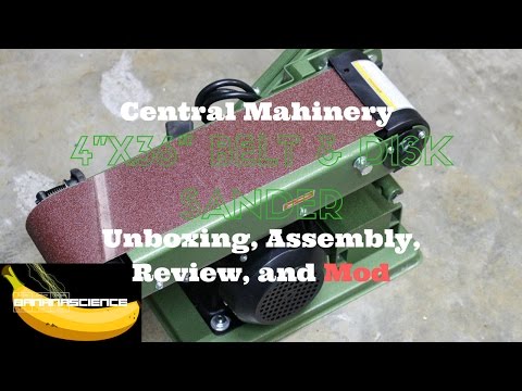Central Machinery 4"x36" Belt and Disk Sander Unboxing, Assembly, and Mod - UCKl9Rvfkb5HyUC7cnUbBZ5g