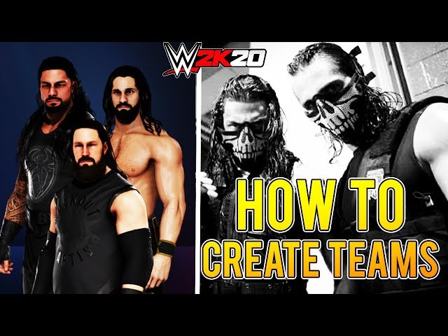 How to Make a Team in WWE 2K20
