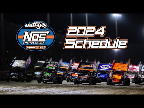 2024 World of Outlaws Sprint Cars Schedule Announcement - dirt track racing video image
