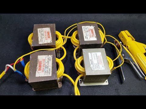 DIY Arc Welding Machine  - 4pcs Microwave Transformers - UCFwdmgEXDNlEX8AzDYWXQEg