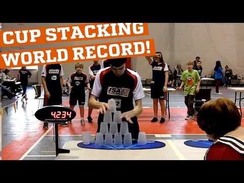 New cup stacking world record! (People are Awesome) - UCIJ0lLcABPdYGp7pRMGccAQ