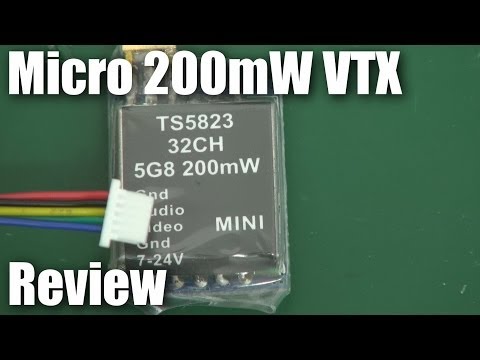 Mini 5.8GHz 200mW FPV video transmitter review - UCahqHsTaADV8MMmj2D5i1Vw