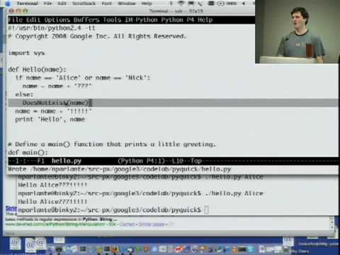 Google Python Class Day 1 Part 1 - UC_x5XG1OV2P6uZZ5FSM9Ttw