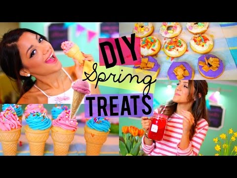 Easy + Yummy Spring Treats! DIY Donuts, Ice-cream Cupcakes + Strawberry Lemonade! - UCuVHOs0H5hvAHGr8O4yIBNQ