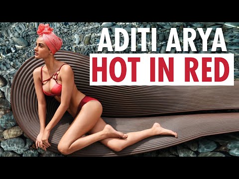 Video - Fashion - Kingfisher Model ADITI ARYA Poses In A Red HOT Bikini | Making of The Kingfisher Calendar 2020 #India