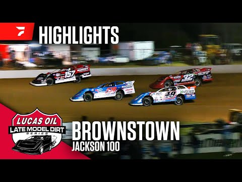 Jackson 100 | Lucas Oil Late Models at Brownstown Speedway 10/12/24 | Highlights - dirt track racing video image