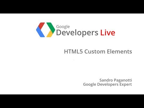 GDL Italia - HTML5 Custom Elements - UC_x5XG1OV2P6uZZ5FSM9Ttw
