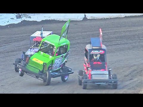 Paradise Valley Speedway - Ministocks in Paradise 2025 Juniors Qualifying Highlights - 14/2/25 - dirt track racing video image