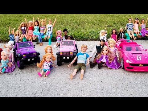 Racing Cars ! Elsa and Anna toddlers at the park – who’s the winner? Barbie is organizer - prizes - UCQ00zWTLrgRQJUb8MHQg21A