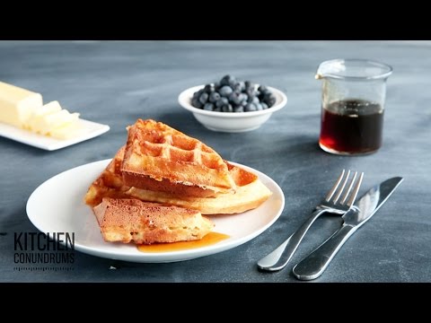 How to Make Crispy-Fluffy Waffles - Kitchen Conundrums with Thomas Joseph - UCl0kP-Cfe-GGic7Ilnk-u_Q