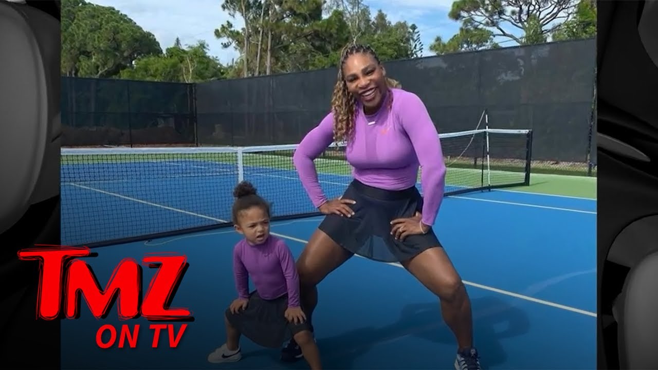 Serena Williams’ 4-Year-Old Shows Off Backhand During Tennis Game | TMZ TV