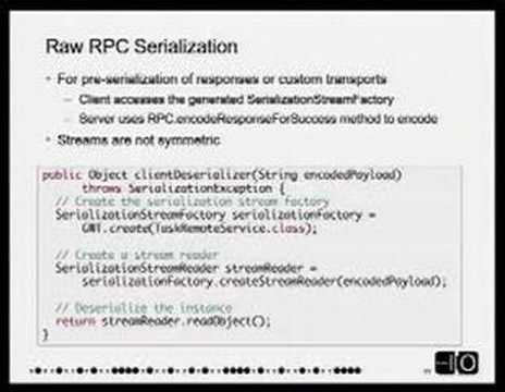 Google I/O 2008 - GWT and Client-Server Communication - UC_x5XG1OV2P6uZZ5FSM9Ttw