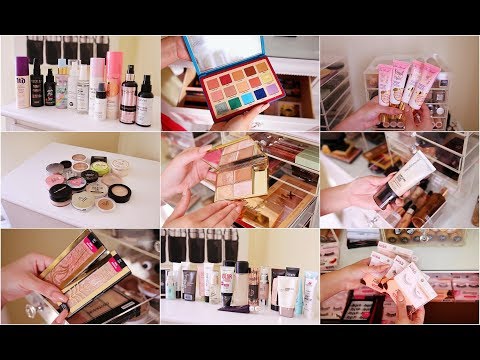 HUGE MAKEUP DECLUTTER: FOUNDATIONS, PALETTES, POWDERS, LASHES + MORE! | JuicyJas - UCqTR5f7YkGro3cPv23SqcqQ