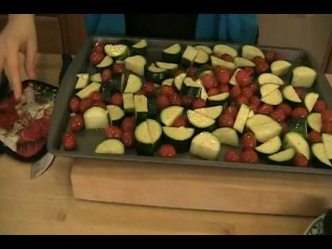 Roasted Zuchini Recipe / How-to Video - Laura Vitale "Laura In The Kitchen" Episode 28 - UCNbngWUqL2eqRw12yAwcICg