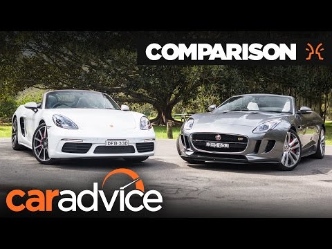 2016 Porsche Boxster S v Jaguar F-Type V6 S comparison | CarAdvice - UC7yn9vuYzXTWtL0KLu2rU2w