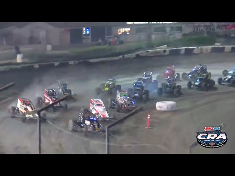 HIGHLIGHTS: AMSOIL USAC CRA Sprint Cars | Bakersfield Speedway | 5/14/2022 - dirt track racing video image