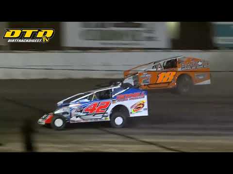 Ransomville Speedway | DIRTcar 358 Modified Feature Highlights | 7/21/23 - dirt track racing video image