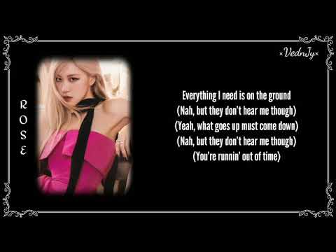 ROSE  - BLACKPINK • On The Ground   [Lyrics]