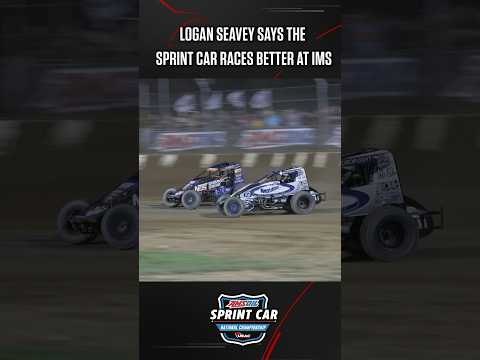 👍 Do Sprint Cars race better than Midgets at The Dirt Track at IMS? Seavey thinks so. #USAC #ISW25 - dirt track racing video image