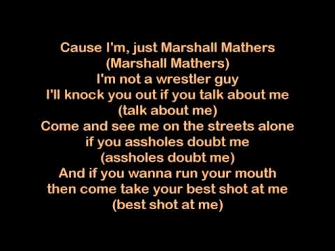 Eminem - Marshall Mathers [HQ Lyrics]