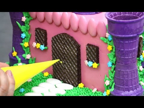 PRINCESS Castle Cake with Surprise Toys Inside | Fun & Easy Cake Decorating