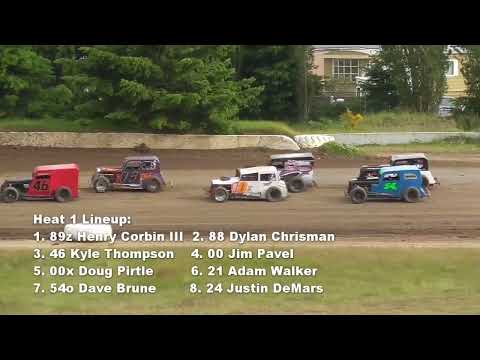 6/19/22 Grays Harbor Raceway Dwarf Cars &quot;Hall of Fame Tribute&quot; Night #2 (Heats, &amp; Main Event) - dirt track racing video image