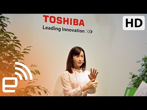 Meet Aiko: Toshiba's new Android receptionist | Engadget - UC-6OW5aJYBFM33zXQlBKPNA