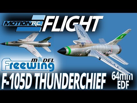 Freewing F-105 Thunderchief 64mm EDF Jet - Flight Review - Motion RC - UCubk5oFcnH0G47QJsj22fKw