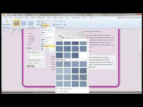 artisteer 9: blocks widgets شرح الإضافات