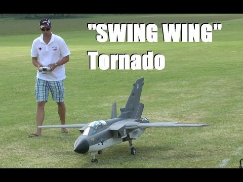 GIANT SCALE RC JET: "SWING WING" TORNADO AT WESTON PARK MODEL AIRSHOW 2014 - UChL7uuTTz_qcgDmeVg-dxiQ