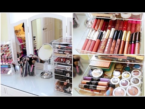 Makeup Collection Storage & Organization 2016 | JuicyJas - UCqTR5f7YkGro3cPv23SqcqQ