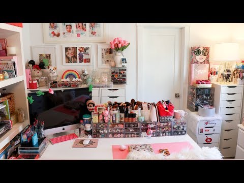 Girly GLAM Room Reveal + Spring Cleaning + Organizing Tips - UCo5zIpjl2OQkYatd8R0bDaw