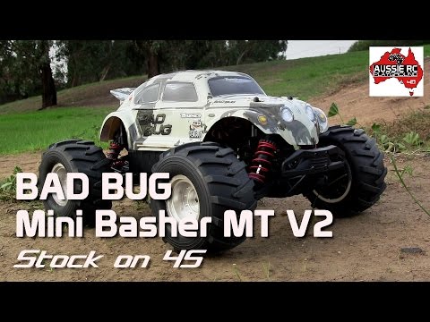 Hobby King Mini Basher MT V2 - BAD BUG - First run on 4S - UCOfR0NE5V7IHhMABstt11kA