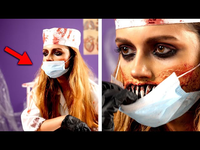 How to Create a Horror Makeup Look with Techno Background Music