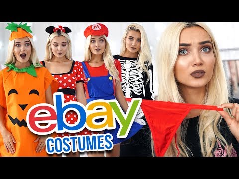 TRYING ON EBAY HALLOWEEN COSTUMES UNDER £10!  - UCBKFH7bU2ebvO68FtuGjyyw