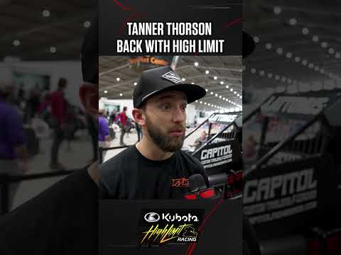 👏🏻 Tanner Thorson ready to run it back full-time with #highlimitracing 🏁 - dirt track racing video image